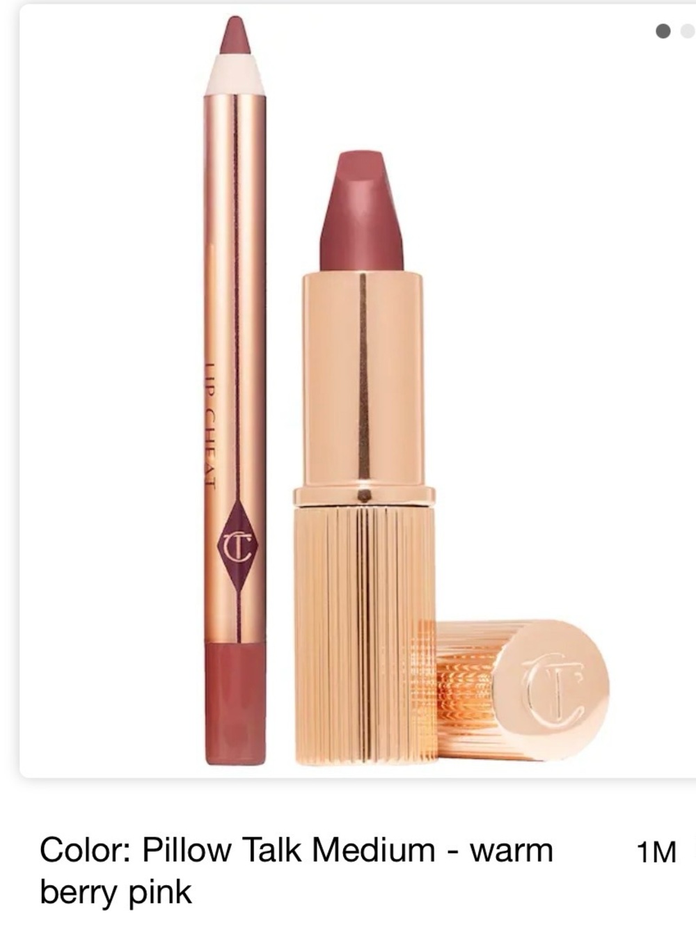 Charlotte Tilbury Pillow Talk Lip Kit Warm Berry – Medium lipstick and liner $27